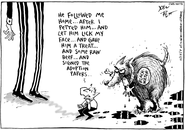 Editorial Cartoon by Joel Pett, Lexington Herald-Leader, CWS/CartoonArts Intl. on No Need to Compromise, Bush Says