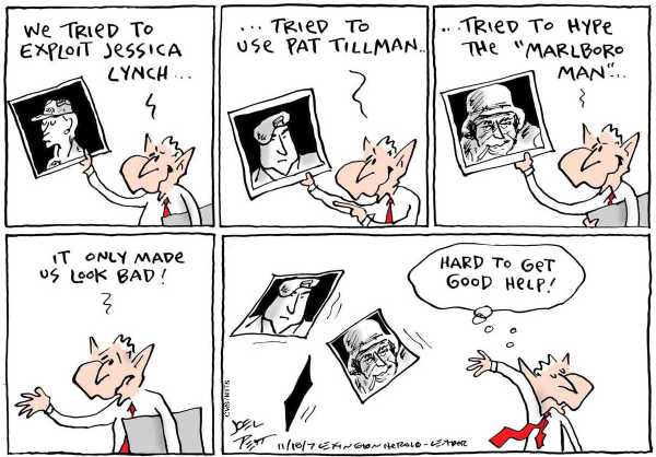 Editorial Cartoon by Joel Pett, Lexington Herald-Leader, CWS/CartoonArts Intl. on No Need to Compromise, Bush Says