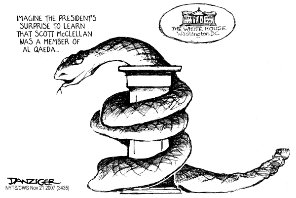 Editorial Cartoon by Jeff Danziger, CWS/CartoonArts Intl. on No Need to Compromise, Bush Says