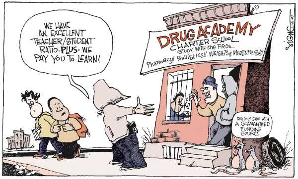Editorial Cartoon by Signe Wilkinson, Philadelphia Daily News on In Other News