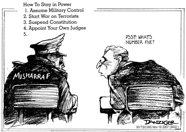 Editorial Cartoon by Jeff Danziger, CWS/CartoonArts Intl. on Crisis Persists In Pakistan