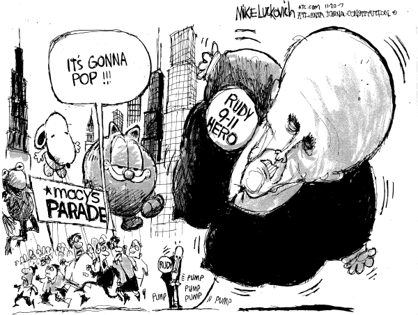 Editorial Cartoon by Mike Luckovich, Atlanta Journal-Constitution on America Celebrates Thanksgiving