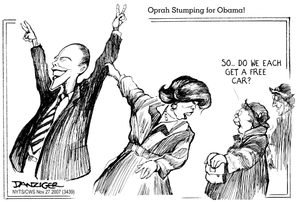 Editorial Cartoon by Jeff Danziger, CWS/CartoonArts Intl. on Campaign News