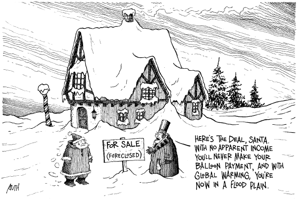 Editorial Cartoon by Tony Auth, Philadelphia Inquirer on Shopping Season Underway