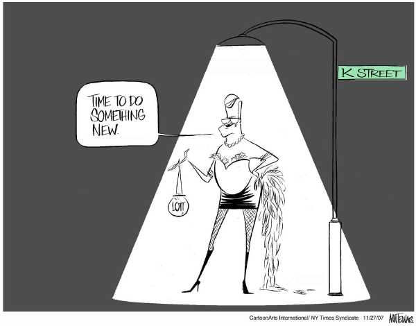 Editorial Cartoon by Ann Telnaes, CWS/CartoonArts Intl. on Trent Lott Steps Down