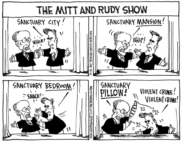 Editorial Cartoon by Dan Wasserman, Boston Globe on GOP Campaign News