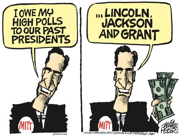 Editorial Cartoon by Mike Peters, Dayton Daily News on GOP Campaign News