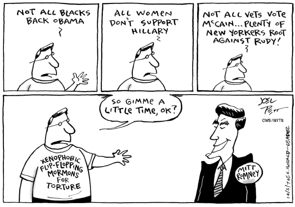 Editorial Cartoon by Joel Pett, Lexington Herald-Leader, CWS/CartoonArts Intl. on GOP Campaign News