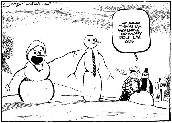 Editorial Cartoon by Jack Ohman, The Oregonian on In Other News