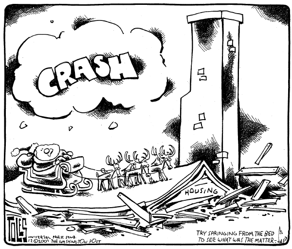Editorial Cartoon by Tom Toles, Washington Post on Christmas Season Underway