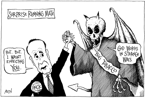 Editorial Cartoon by Tony Auth, Philadelphia Inquirer on GOP Campaign News