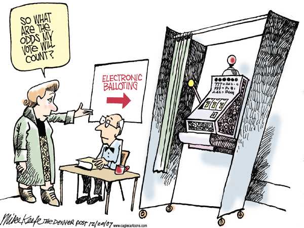Editorial Cartoon by Mike Keefe, Denver Post on GOP Campaign News