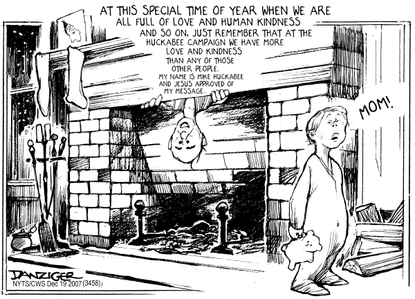 Editorial Cartoon by Jeff Danziger, CWS/CartoonArts Intl. on Holiday Season in Full Swing