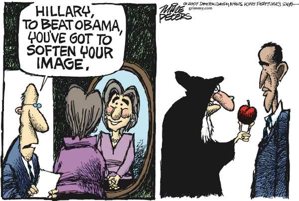Editorial Cartoon by Mike Peters, Dayton Daily News on Iowa Caucus Nears