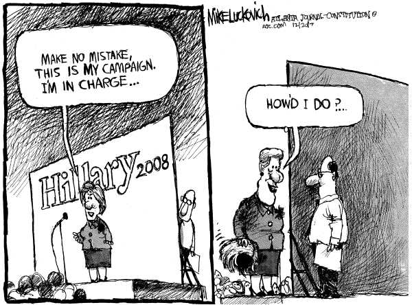 Editorial Cartoon by Mike Luckovich, Atlanta Journal-Constitution on Iowa Caucus Nears