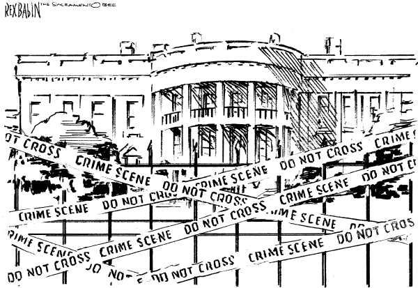 Editorial Cartoon by Rex Babin, Sacramento Bee on President Makes No Apologies