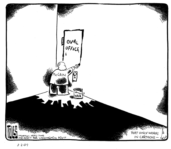 Editorial Cartoon by Tom Toles, Washington Post on GOP Hopefuls Kick Off Campaigns