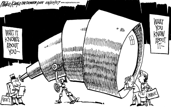 Editorial Cartoon by Mike Keefe, Denver Post on Trouble on the Homefront