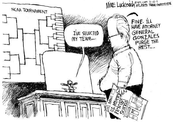 Editorial Cartoon by Mike Luckovich, Atlanta Journal-Constitution on In Other News