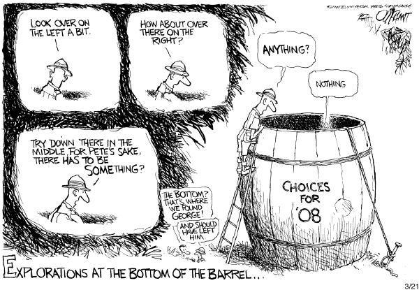 Editorial Cartoon by Pat Oliphant, Universal Press Syndicate on In Other News