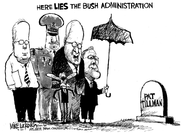 Editorial Cartoon by Mike Luckovich, Atlanta Journal-Constitution on Trouble Persists in Afghanistan
