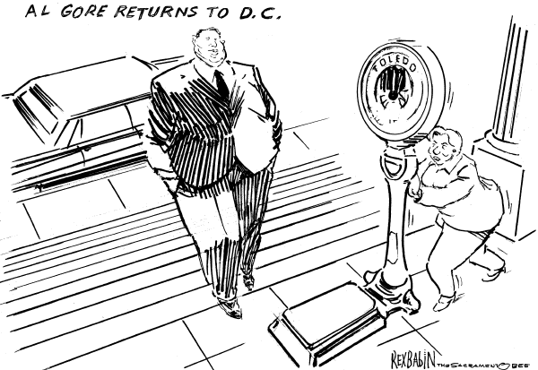 Editorial Cartoon by Rex Babin, Sacramento Bee on Democratic Race Takes Shape