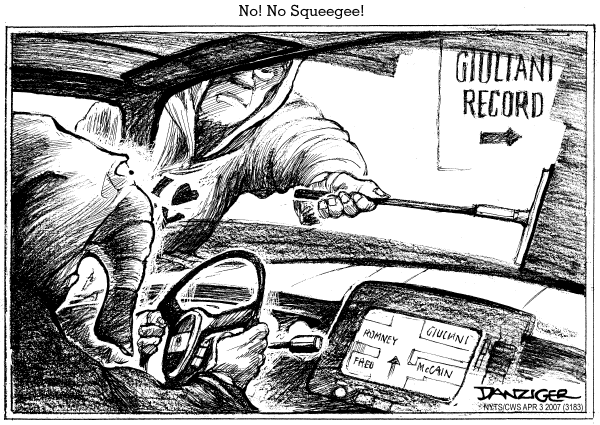 Editorial Cartoon by Jeff Danziger, CWS/CartoonArts Intl. on GOP Race Takes a Turn