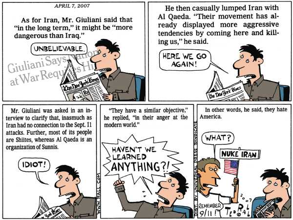 Editorial Cartoon by Ted Rall on GOP Race Takes a Turn