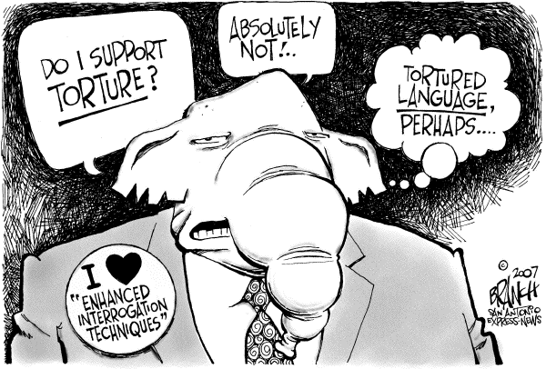 Editorial Cartoon by John Branch, San Antonio Express-News on GOP Hopefuls Debate