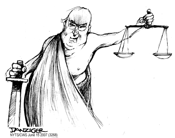 Editorial Cartoon by Jeff Danziger, CWS/CartoonArts Intl. on Attorney Firing Battle Winds Down