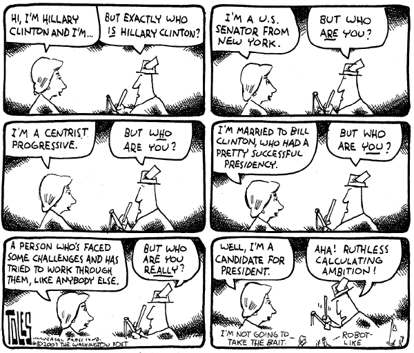 Editorial Cartoon by Tom Toles, Washington Post on Presidential Races Tighten