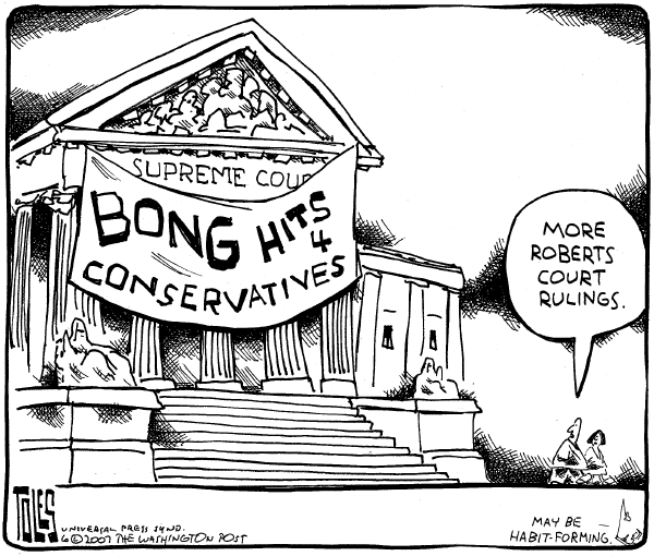 Editorial Cartoon by Tom Toles, Washington Post on High Court Reaffirms Traditional Values