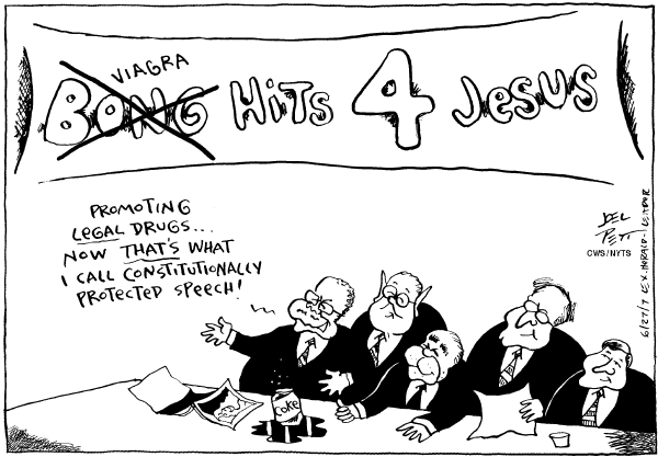 Editorial Cartoon by Joel Pett, Lexington Herald-Leader, CWS/CartoonArts Intl. on High Court Reaffirms Traditional Values