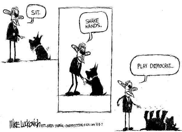 Editorial Cartoon by Mike Luckovich, Atlanta Journal-Constitution on Domestic Spying Upgraded