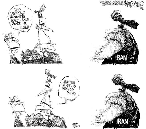Editorial Cartoon by Matt Davies, Journal News on Progress in Iraq