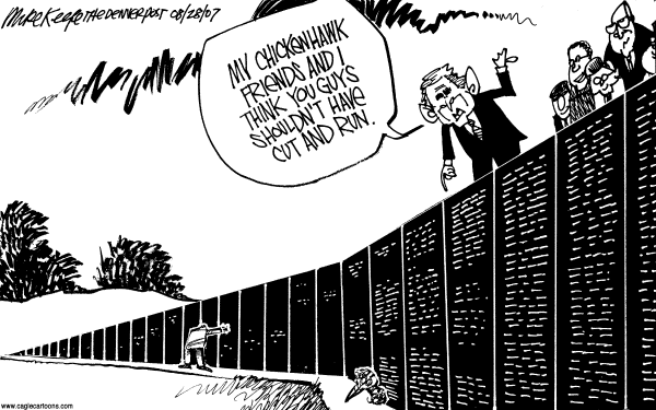 Editorial Cartoon by Mike Keefe, Denver Post on Vietnam War Lesson Learned