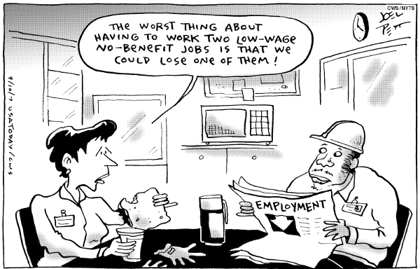 Editorial Cartoon by Joel Pett, Lexington Herald-Leader, CWS/CartoonArts Intl. on Stock Market Bounces Back