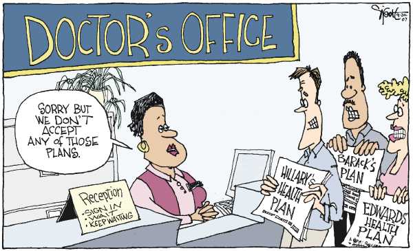 Editorial Cartoon by Signe Wilkinson, Philadelphia Daily News on Bush Vetoes Child Health Care Bill