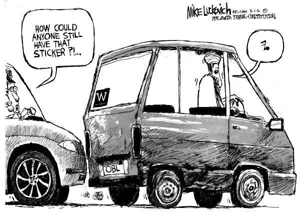 Editorial Cartoon by Mike Luckovich, Atlanta Journal-Constitution on Homeland Security Tightens