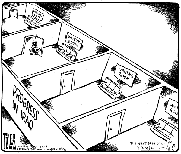 Editorial Cartoon by Tom Toles, Washington Post on More Gains in Iraq