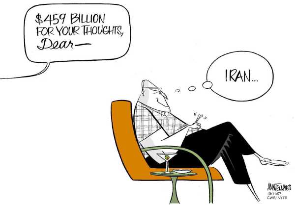 Editorial Cartoon by Ann Telnaes, CWS/CartoonArts Intl. on Vice President Unveils Plan of Iran