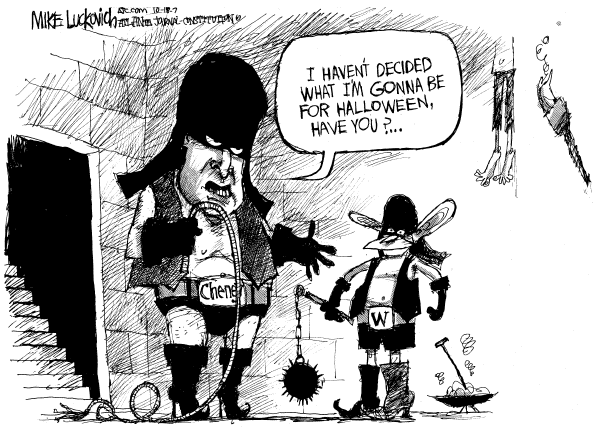 Editorial Cartoon by Mike Luckovich, Atlanta Journal-Constitution on Vice President Unveils Plan of Iran