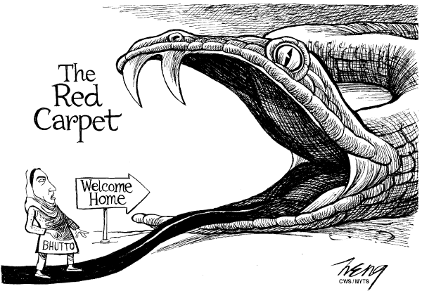 Editorial Cartoon by Heng Kim Song, Lianhe Zaobao, Singapore on In Other News