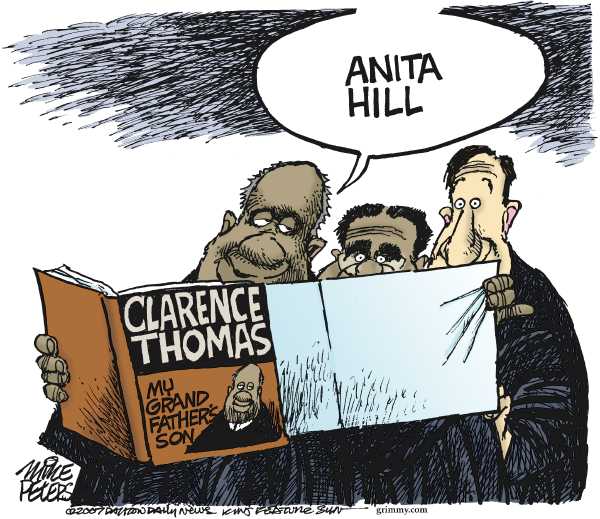 Editorial Cartoon by Mike Peters, Dayton Daily News on Justice Thomas Reveals All