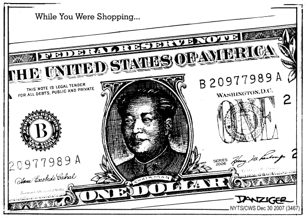 Editorial Cartoon by Jeff Danziger, CWS/CartoonArts Intl. on US Economy on the Verge