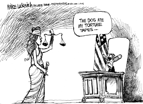 Editorial Cartoon by Mike Luckovich, Atlanta Journal-Constitution on In Other News