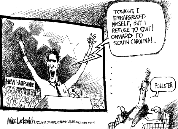 Editorial Cartoon by Mike Luckovich, Atlanta Journal-Constitution on Democratic Campaign News