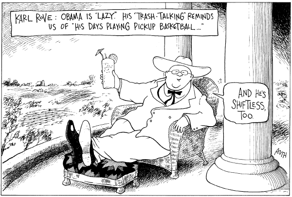 Editorial Cartoon by Tony Auth, Philadelphia Inquirer on Democratic Campaign News