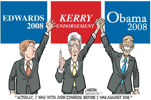 Editorial Cartoon by RJ Matson, Cagle Cartoons on Democratic Campaign News
