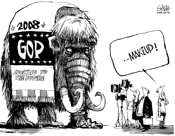 Editorial Cartoon by Brian Gable, The Globe and Mail, Toronto, Canada on Republican Campaign News